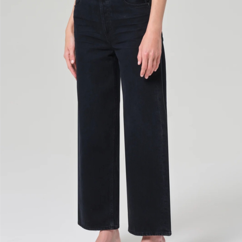 Agolde Ren Black Rinse Faded Denim Jeans size 26 - Picture 5 of 8